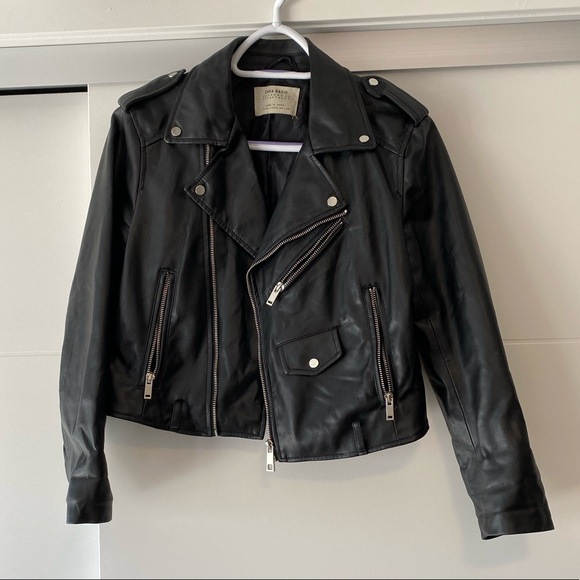 Zara Jackets & Blazers - Zara faux leather jacket